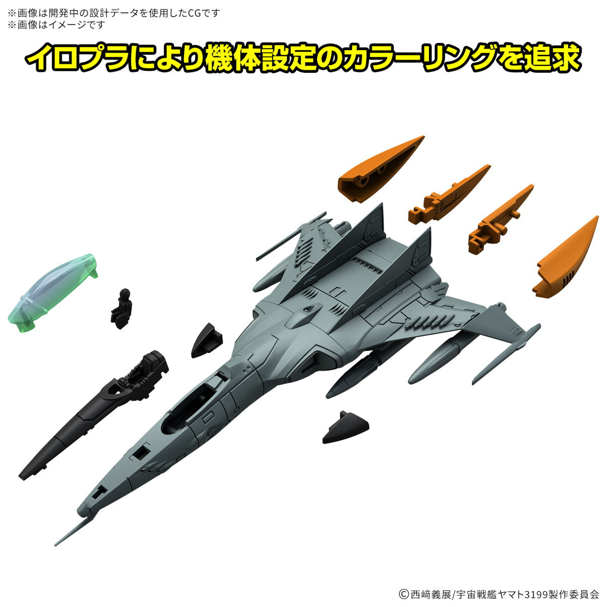 【中古即納】[PTM] メカコレクションDX 1式空間戦闘攻撃機 コスモタイガーII(単座型/銃座型) [2機セット] ヤマトよ永遠に REBEL3199 プラモデル(5068333) バンダイスピリッツ(20250308)