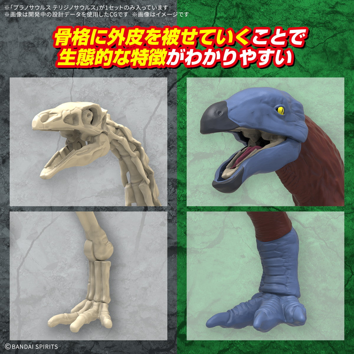 【中古即納】[PTM] プラノサウルス テリジノサウルス プラモデル(5068347) バンダイスピリッツ(20250308)