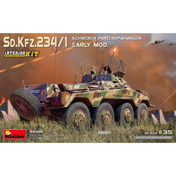 【新品】【お取り寄せ】[PTM] 1/35 Sd.Kfz.234/1重装甲兵員輸送車 初期型 インテリアキット プラモデル(MA35410) MiniArt(ミニアート)(20241231)