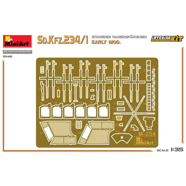 【新品即納】[PTM] 1/35 Sd.Kfz.234/1重装甲兵員輸送車 初期型 インテリアキット プラモデル(MA35410) MiniArt(ミニアート)(20241231)