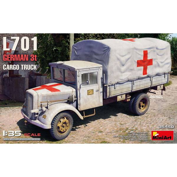 【新品即納】[PTM] 1/35 L701 ドイツ製3t貨物トラック プラモデル(MA35450) MiniArt(ミニアート)(20241231)