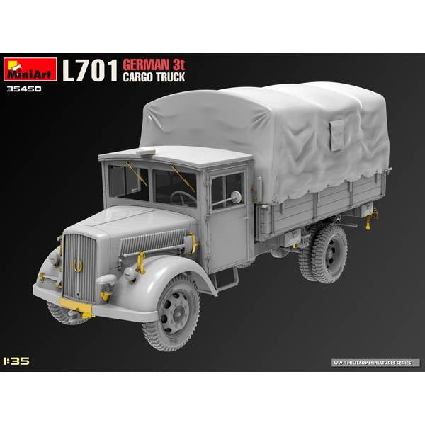 【新品即納】[PTM] 1/35 L701 ドイツ製3t貨物トラック プラモデル(MA35450) MiniArt(ミニアート)(20241231)