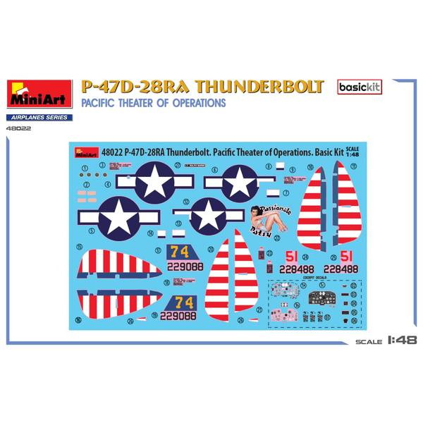 【新品即納】[PTM] 1/48 P-47D-28RAサンダーボルト 太平洋作戦域 ベーシックキット プラモデル(MA48022) MiniArt(ミニアート)(20241231)
