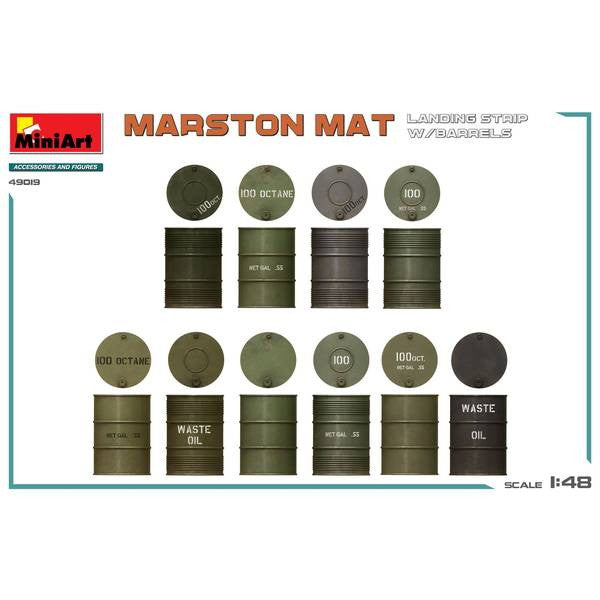 【新品即納】[PTM] 1/48 マーストン・マット 着陸帯 オイル缶12個付 プラモデル用アクセサリ(MA49019) MiniArt(ミニアート)(20241231)