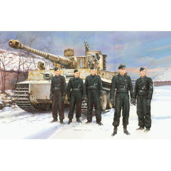 【新品即納】[PTM] 1/35 WW.II ドイツ軍 ティーガーI 初期生産型 ヴィットマン指揮車 マジックトラック/アルミ砲身/3Dプリントマズルブレーキ/フィギュア5体/戦車兵アクリルスタンド付属 豪華仕様 プラモデル(DR6730A) DRAGON(ドラゴン)(20241120)