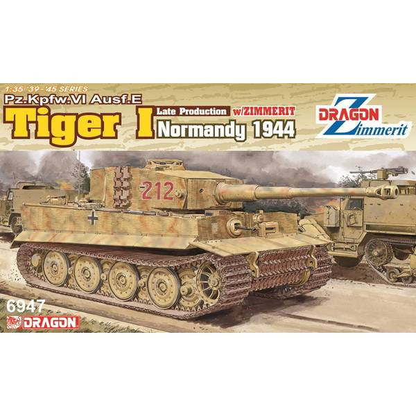 【新品即納】[PTM] 1/35 WW.II ドイツ軍 ティーガーI 後期生産型 1944年6月 ヴィレル・ボカージュの戦い コーティング付き 豪華仕様 プラモデル(DR6947A) DRAGON(ドラゴン) (20241031)