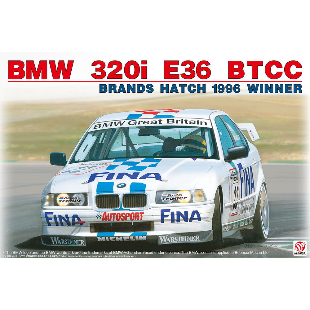 【新品即納】[PTM] (再販) 1/24 BMW 320i E36 1996 BTCC ブランズハッチ ウィナー プラモデル(BX24045) プラッツ/BEEMAX(20240828)