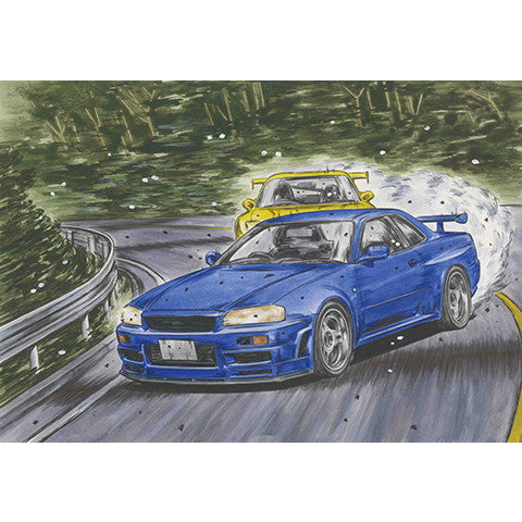 【新品即納】[PTM] 1/24 頭文字Dシリーズ No.22 スカイライン GT-R(BNR34) 星野好造(ほしのこうぞう) プラモデル(183909) フジミ模型(FUJIMI)(20241116)