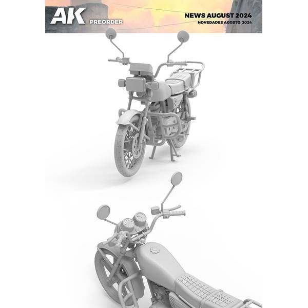 【新品即納】[PTM] 1/35 125cc スポーツバイク ライダーフィギュア付属 プラモデル(AK35027) AKインタラクティブ(20241231)