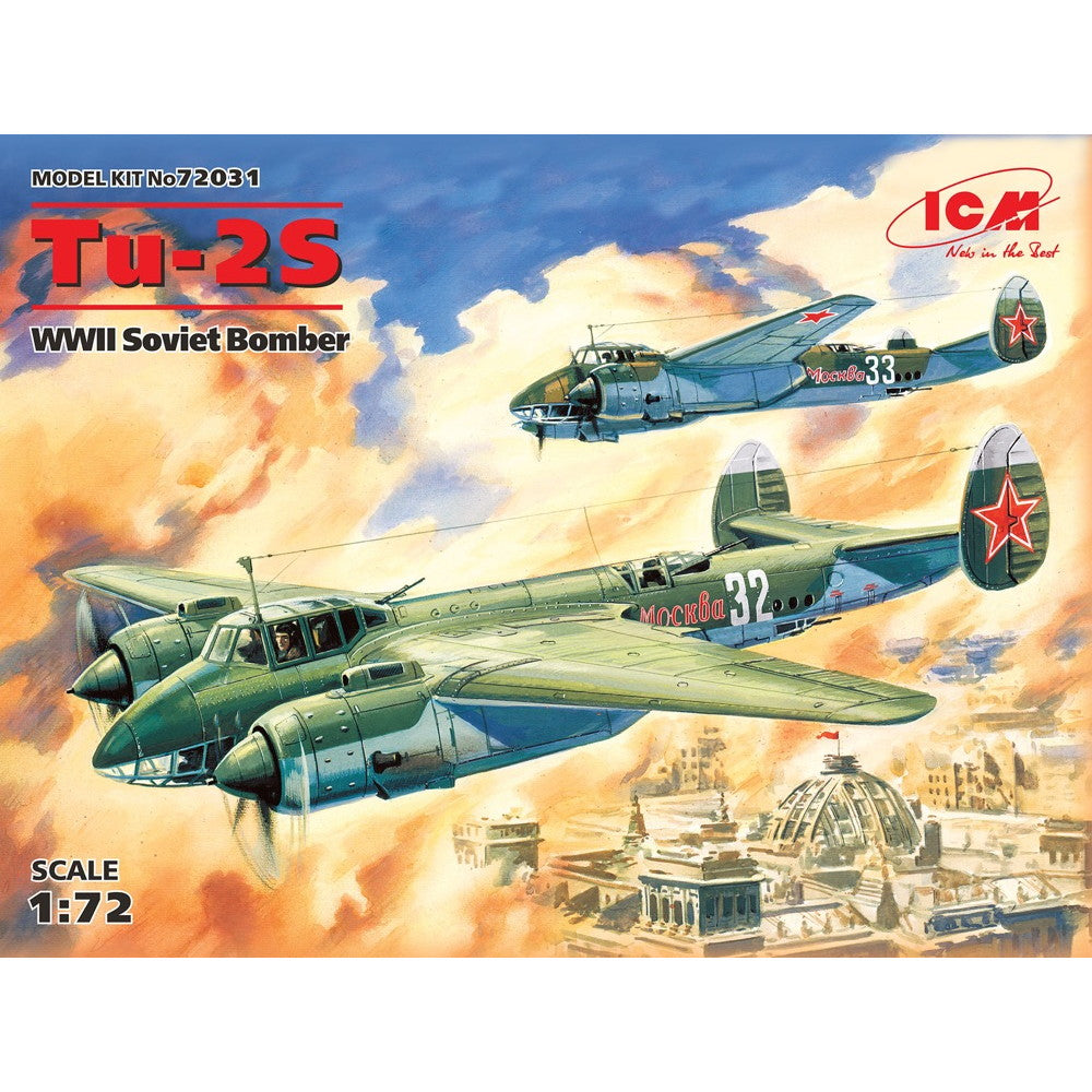 【新品即納】[PTM] (再販) 1/72 ツポレフ Tu-2 双発爆撃機 プラモデル(72031) ICM(20241130)
