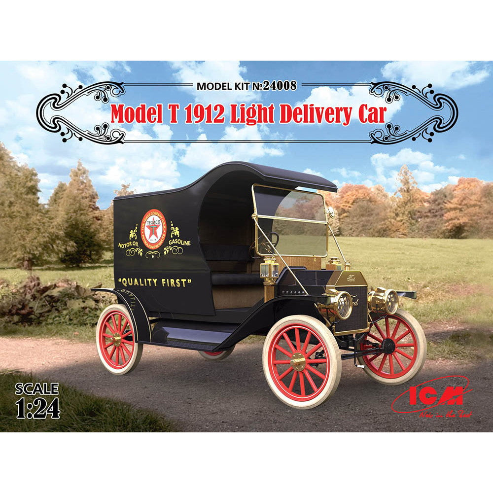 【新品即納】[PTM] (再販) 1/24 T型フォード 1912 ライトデリバリー プラモデル(24008) ICM(20241130)