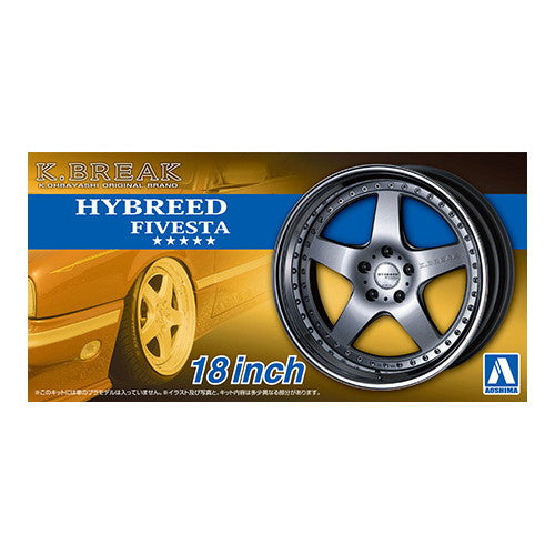 【新品即納】[PTM] (再々販)ザ・チューンドパーツ No.99 1/24 K-BREAK ハイブリード ファイブスタ 18インチ プラモデル用アクセサリ(061121) アオシマ(20250131)