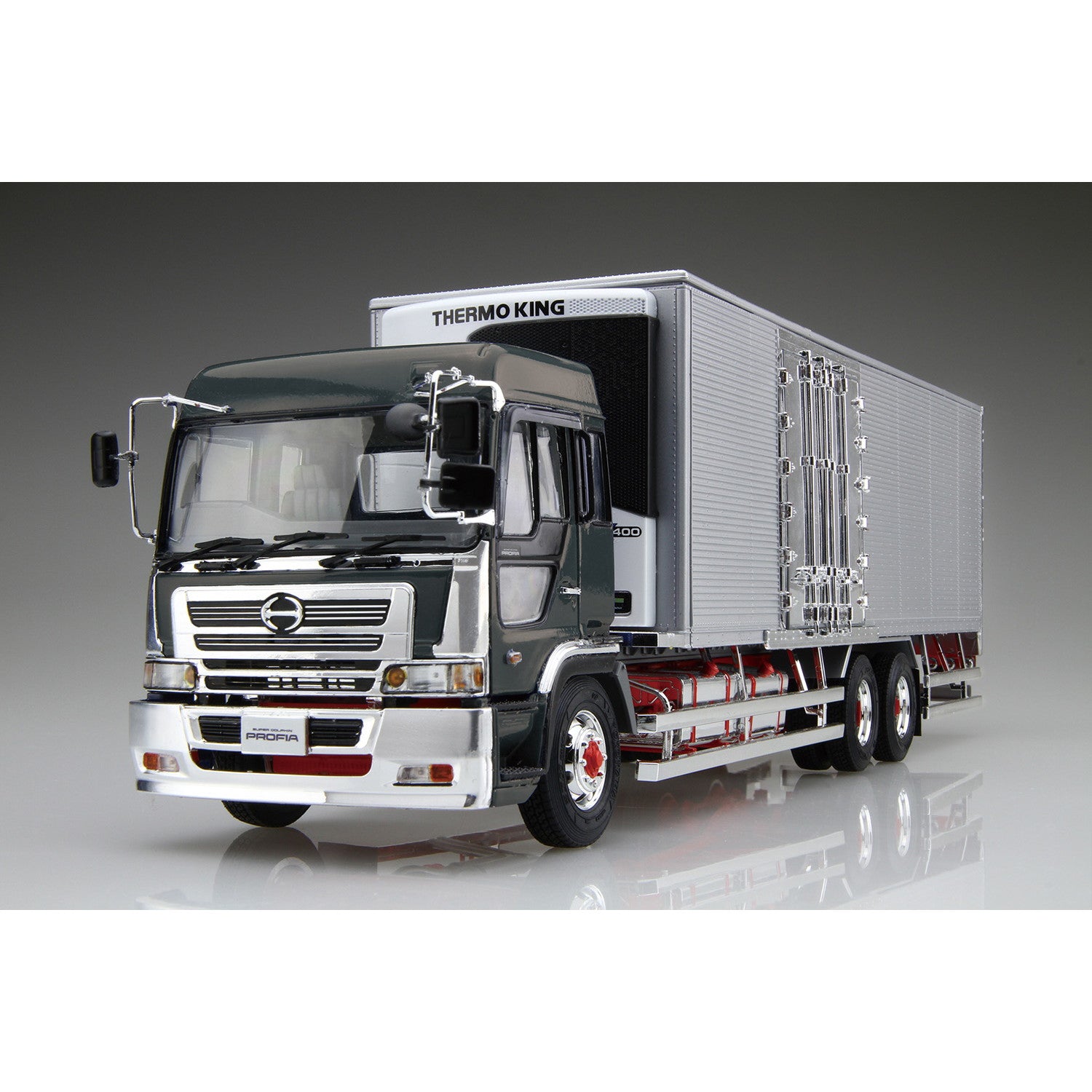 【新品即納】[PTM] (再販)1/32 ヘビーフレイト No.2 日野 プロフィアテラヴィFR ハイスター短尺冷凍バン&サーモキング プラモデル(064313) アオシマ(20250131)