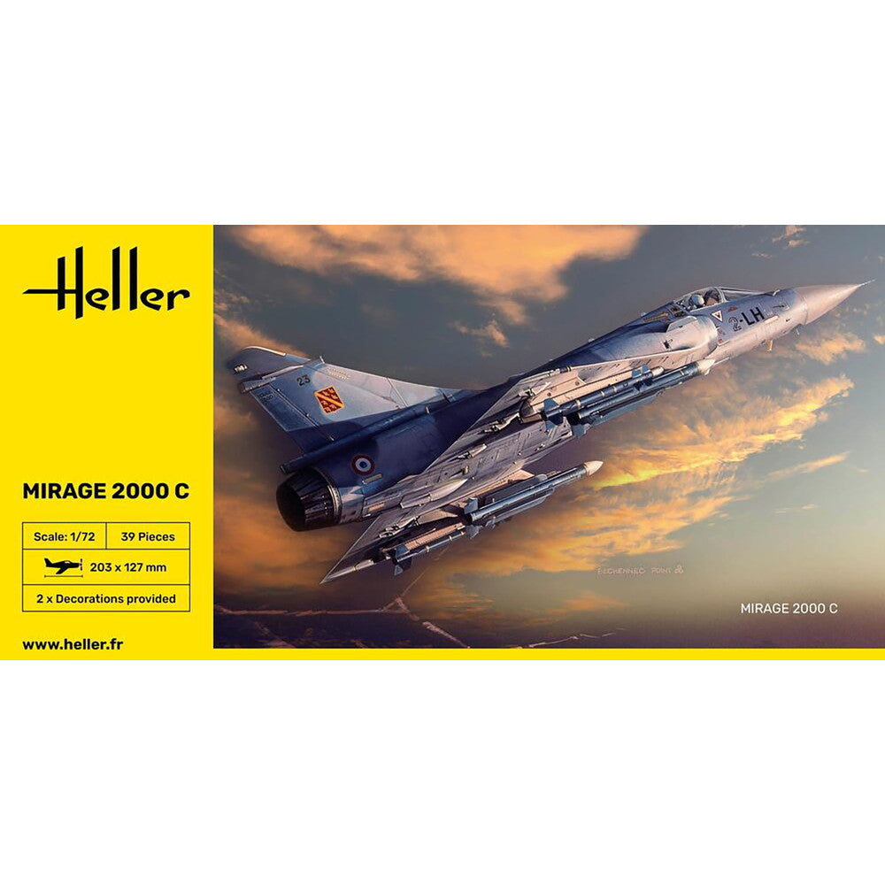 【新品即納】[PTM] 1/72 フランス軍 ミラージュ 2000C プラモデル(HE80303) Heller(エレール)(20250110)