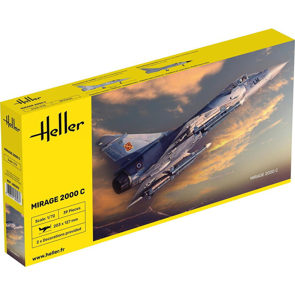 【新品即納】[PTM] 1/72 フランス軍 ミラージュ 2000C プラモデル(HE80303) Heller(エレール)(20250110)