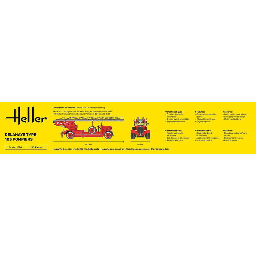 【新品即納】[PTM] 1/24 ドライエ タイプ 103 消防車 プラモデル(HE80780) Heller(エレール)(20241009)