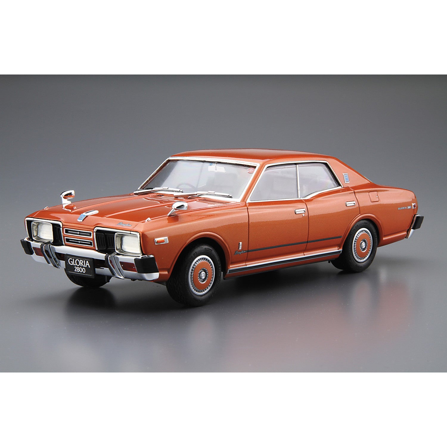 【新品即納】[PTM] ザ・モデルカー No.53 1/24 ニッサン P332 セドリック/グロリア 4HT280Eブロアム '78 プラモデル(069936) アオシマ(20241211)