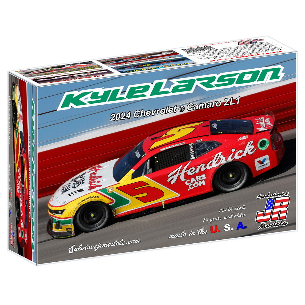 【新品即納】[PTM] 1/24 カイル・ラーソン #5 ヘンドリックカーズ スローバック シボレー カマロ ZL1 NASCAR 2024 プラモデル(HMC2024KLDA) Salvinos JR Models(サルビノス J・R モデル)(20241130)