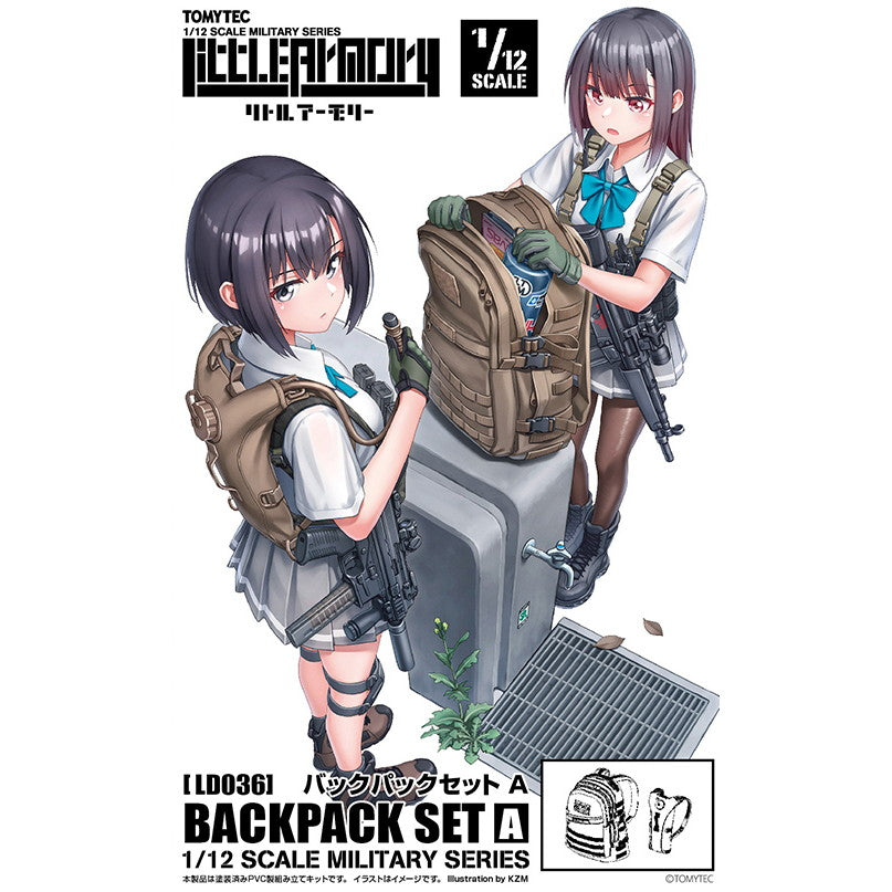 【新品即納】[PTM] LittleArmory(リトルアーモリー) LD036 1/12 バックパックセットA プラモデル(318774) TOMYTEC(トミーテック)(20250131)