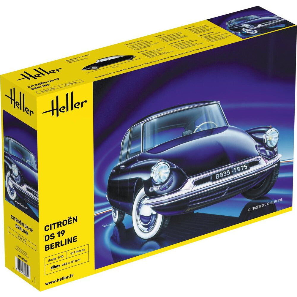 【新品即納】[PTM] (再販)1/16 シトロエン DS19 プラモデル(HE80795) Heller(エレール)(20250131)