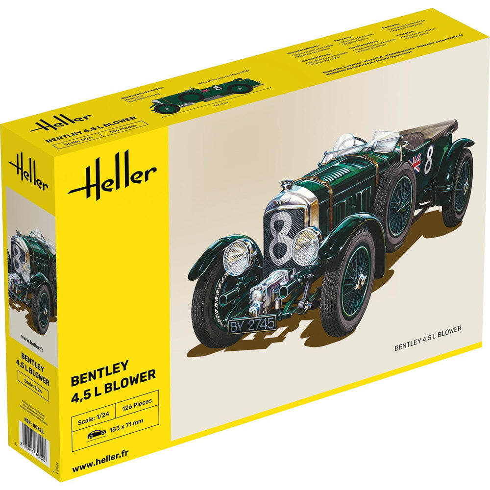 【新品即納】[PTM] (再販)1/24 ベントレー 4.5L ブロワー プラモデル(HE80722) Heller(エレール)(20250131)