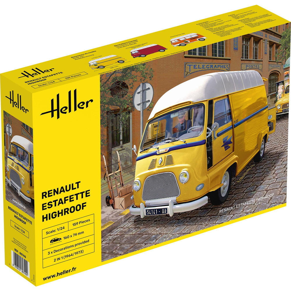 【新品即納】[PTM] (再販)1/24 ルノー エスタフェッテ ハイルーフ プラモデル(HE80740) Heller(エレール)(20250131)