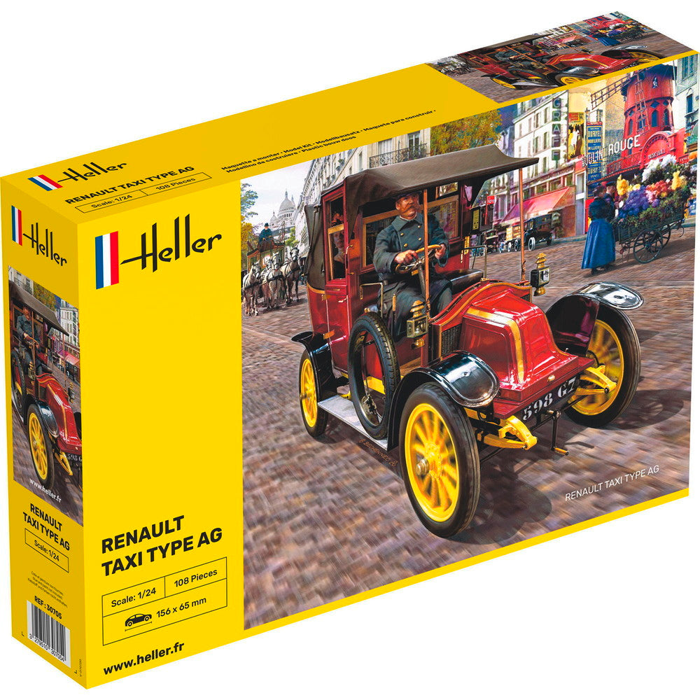 【新品即納】[PTM] (再販)1/24 ルノー タクシー タイプAG プラモデル(HE30705) Heller(エレール)(20250131)