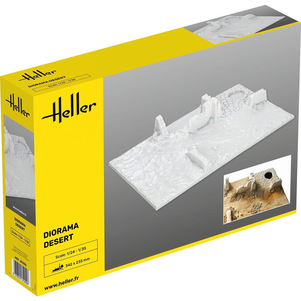 【新品即納】[PTM] (再販)1/24-1/35 情景ベース 砂漠地帯 342×235mm プラモデル用アクセサリ(HE81255) Heller(エレール)(20250131)