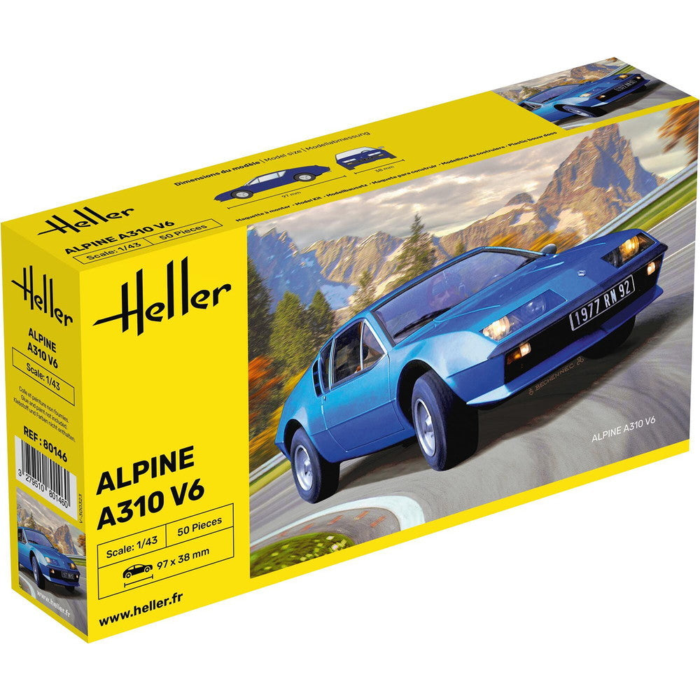 【新品即納】[PTM] (再販)1/43 アルピーヌ A310 V6 プラモデル(HE80146) Heller(エレール)(20250131)