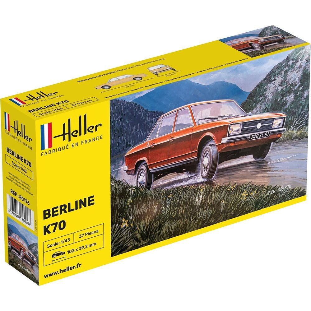 【新品即納】[PTM] (再販)1/43 フォルクスワーゲン K70 プラモデル(HE80176) Heller(エレール)(20250131)