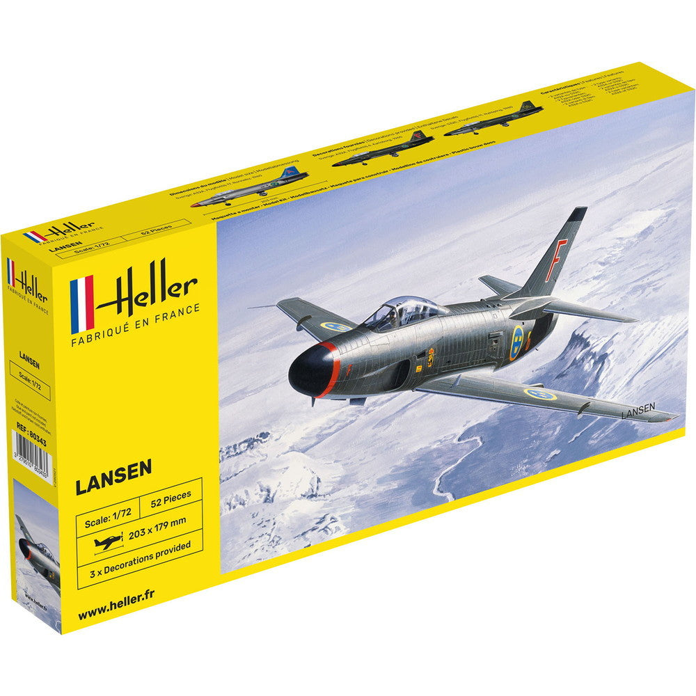【新品即納】[PTM] (再販)1/72 スウェーデン空軍 サーブ 32 ランセン プラモデル(HE80343) Heller(エレール)(20250131)