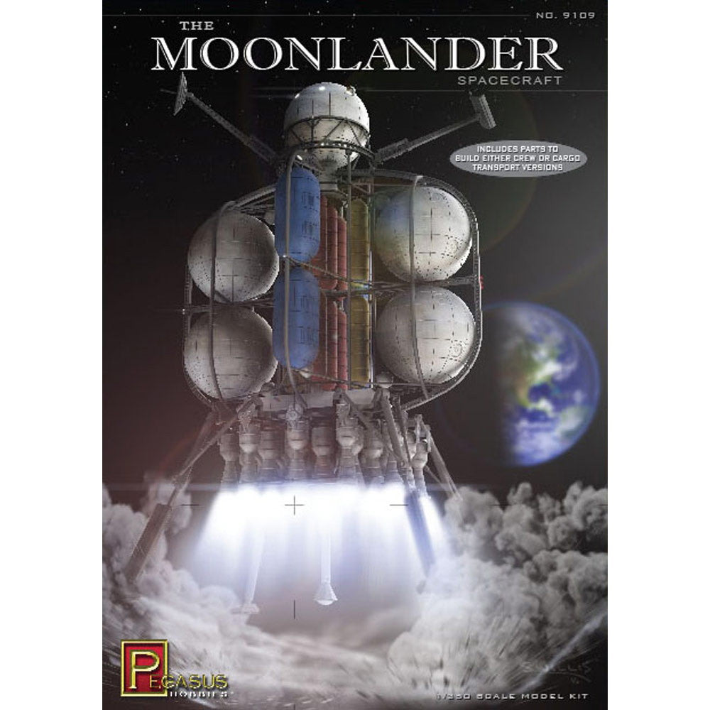 【新品即納】[PTM] (再販)1/350 ムーンランダー フォン・ブラウン博士の月面探査機 プラモデル(PH9109) ペガサスホビー(20250131)
