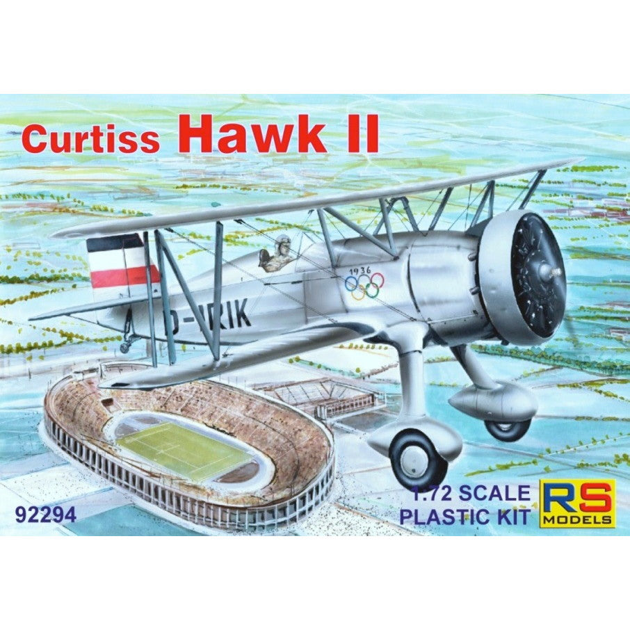 【新品即納】[PTM] 1/72 カーチス ホークII ウーデット プラモデル(92294) RS MODELS(20241130)