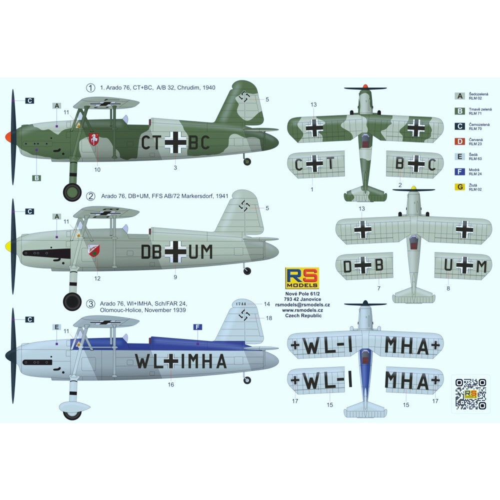 【新品即納】[PTM] 1/72 アラド 76 ライトファイター プラモデル(92295) RS MODELS(20241130)