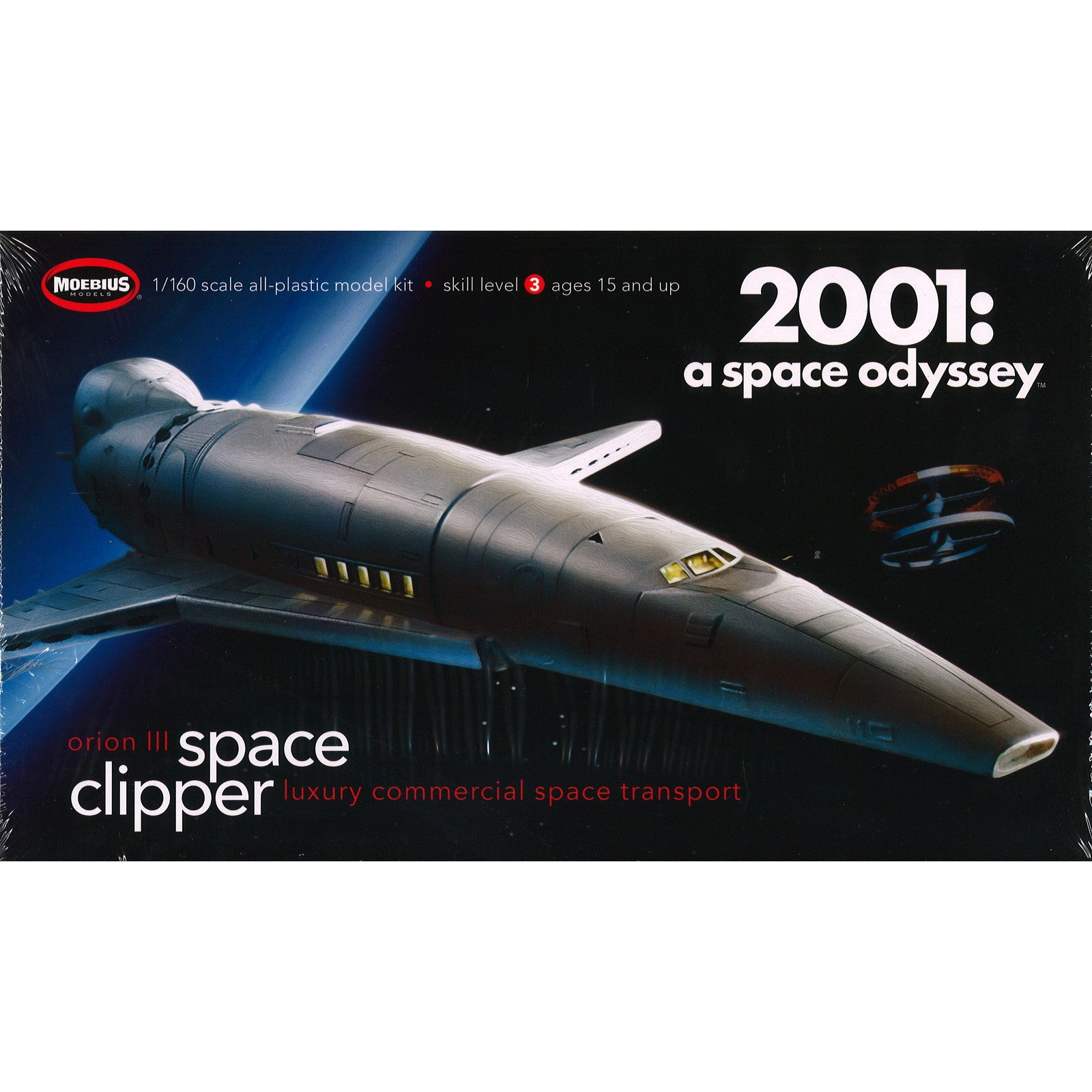 【新品即納】[PTM] (再販)1/160 オリオン号 スペースクリッパー 2001年宇宙の旅 プラモデル(MOE2001-2R) メビウスモデル(20241231)