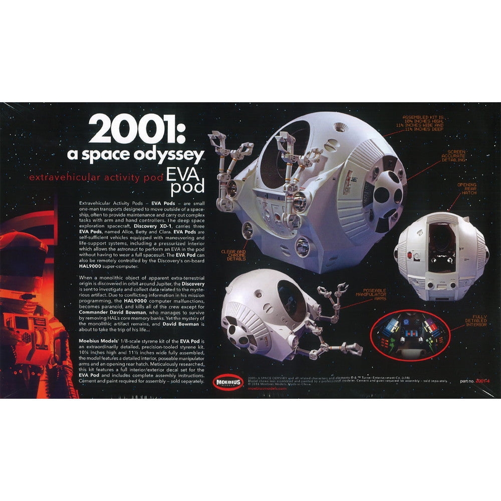 【新品即納】[PTM] (再販)1/8 スペースポッド 2001年宇宙の旅 プラモデル(MOE2001-4) メビウスモデル(20241231)