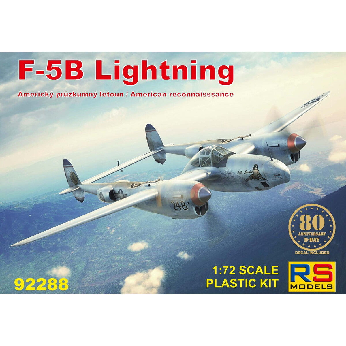 【新品即納】[PTM] 1/72 F-5B ライトニング プラモデル(92288) RSモデル(20241130)