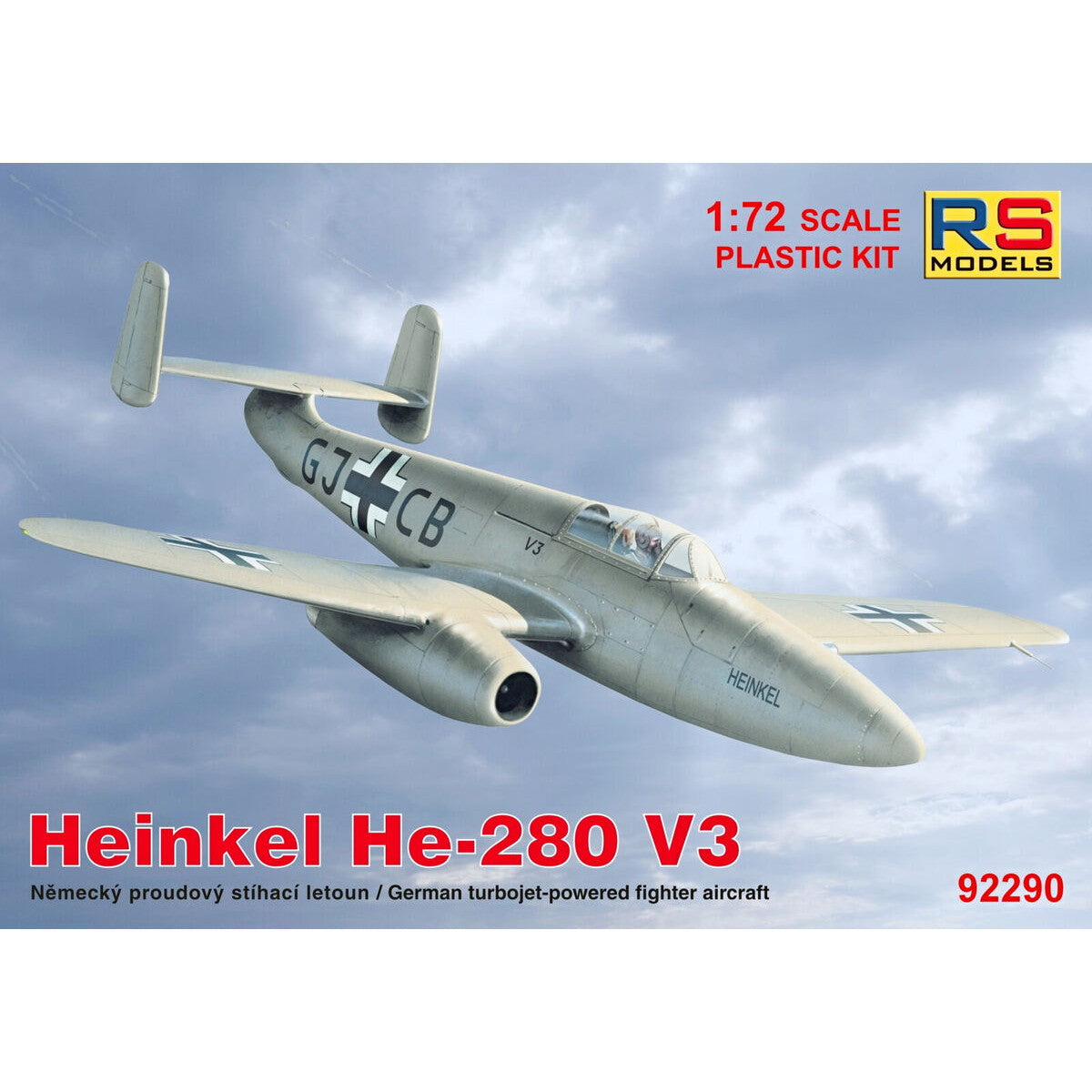 【新品即納】[PTM] 1/72 ハインケル 280 V3 プラモデル(92290) RSモデル(20241130)