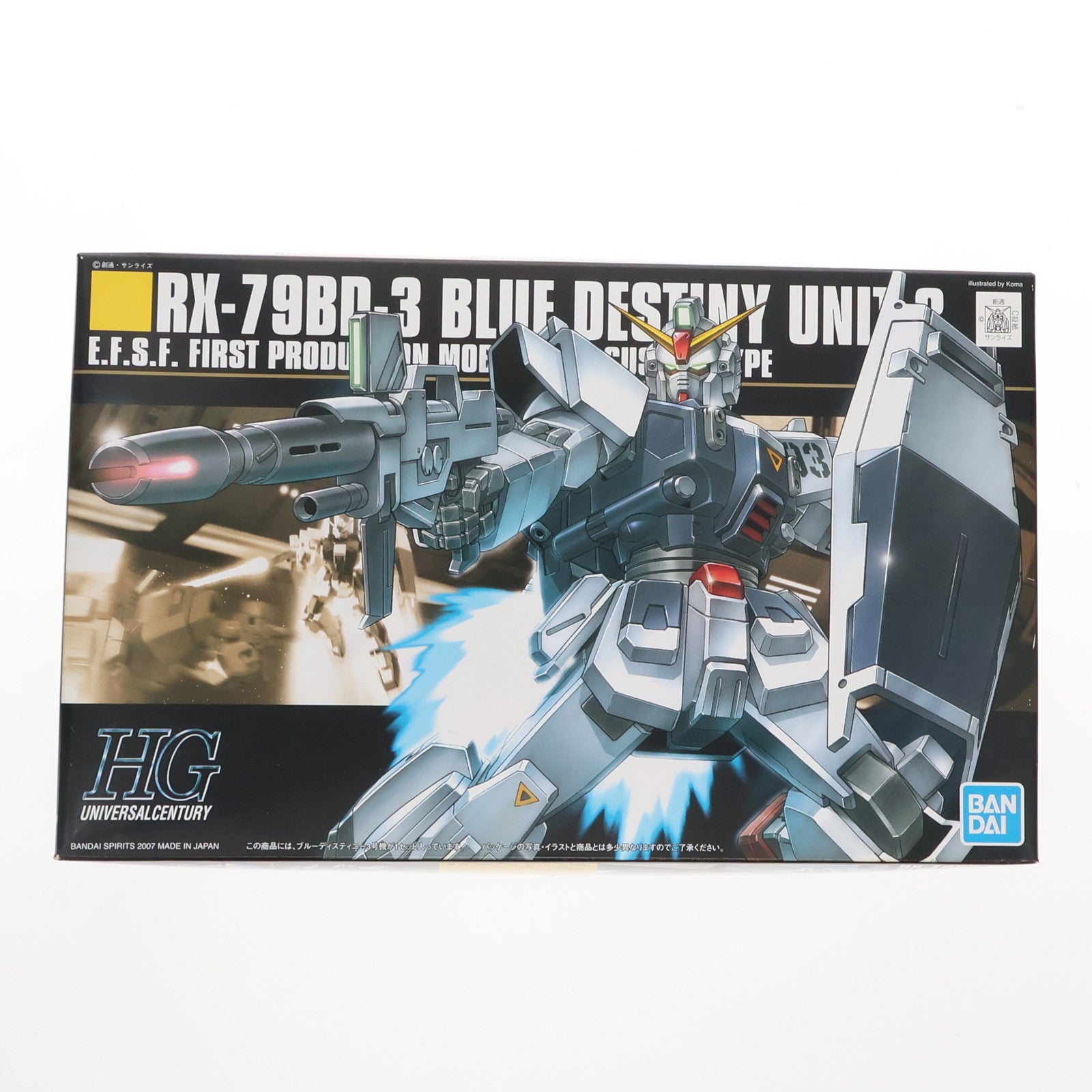 【中古即納】[PTM] HGUC 1/144 RX-79BD-3 ブルーディスティニー3号機 機動戦士ガンダム外伝 THE BLUE DESTINY(ザ ブルー ディスティニー) プラモデル バンダイスピリッツ(20070913)