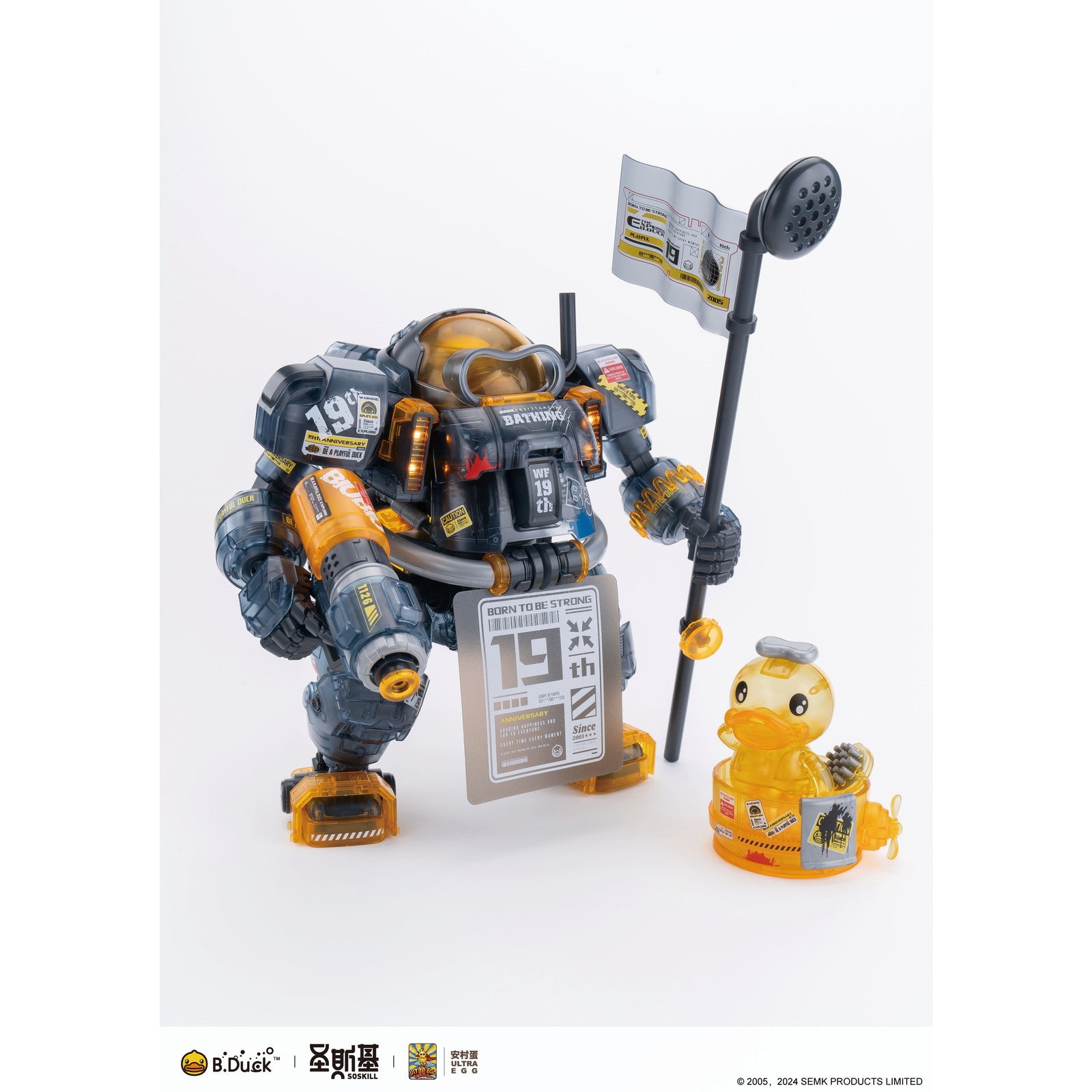 【新品即納】[PTM] SOSKILL×ULTRA EGG スパダック(SpaDuck) 19周年黒武士限定版 プラスチックモデルキット プラモデル SOSKILL(ソースキル)(20250331)
