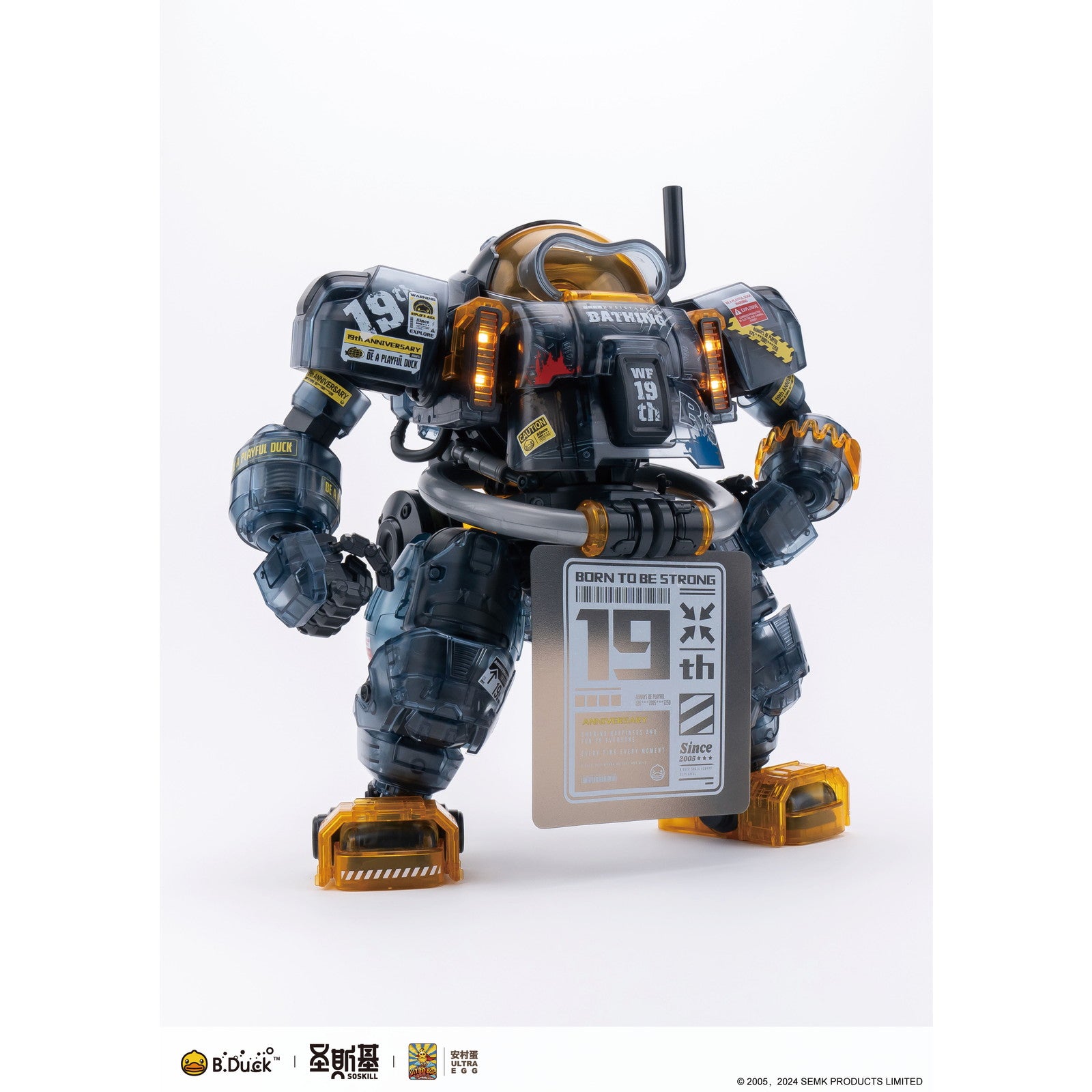 【新品即納】[PTM] SOSKILL×ULTRA EGG スパダック(SpaDuck) 19周年黒武士限定版 プラスチックモデルキット プラモデル SOSKILL(ソースキル)(20250331)