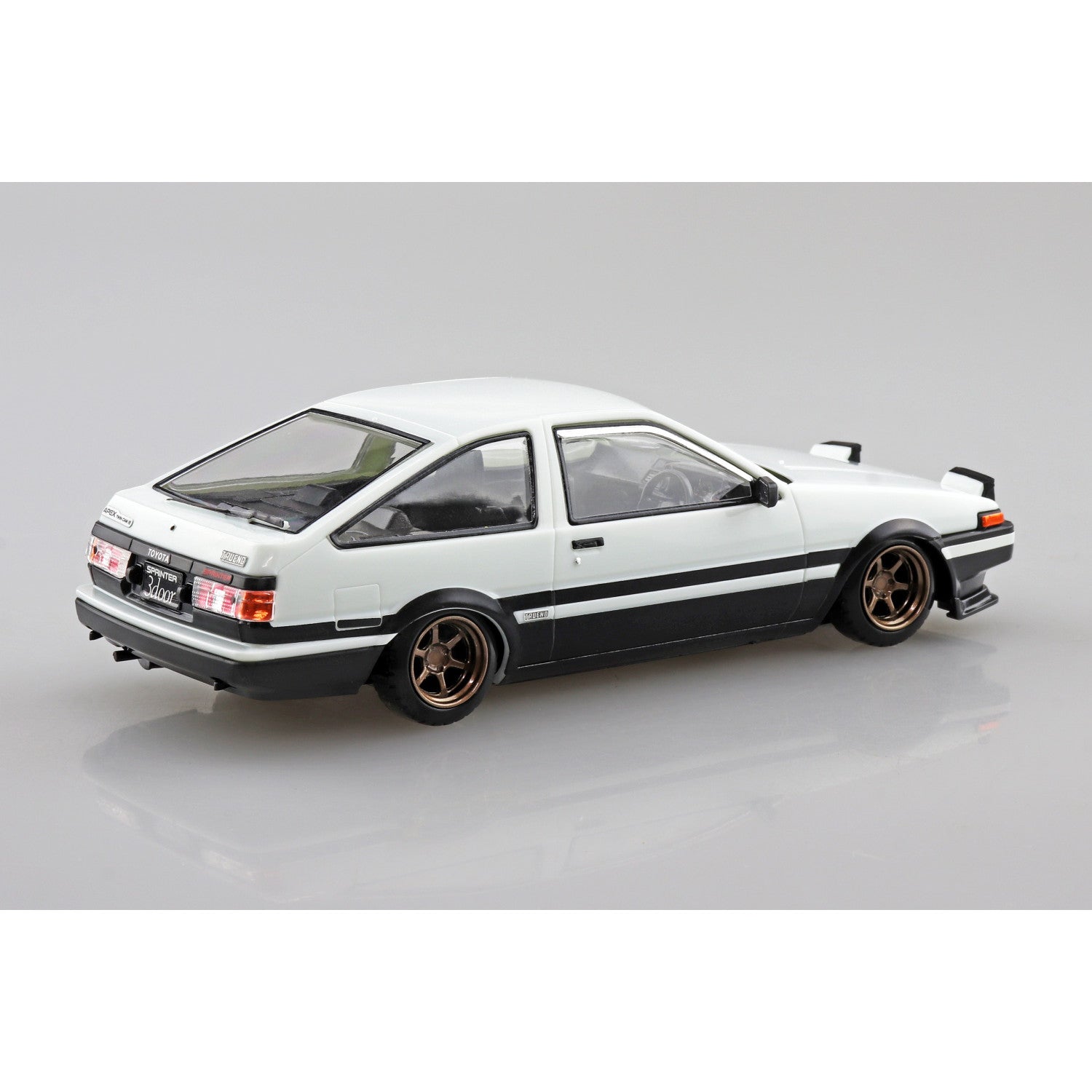 【新品即納】[PTM] 楽プラ スナップキット No.11CU-WB 1/32 トヨタ スプリンタートレノ カスタム(ハイテックツートン) プラモデル(069110) アオシマ(20250219)