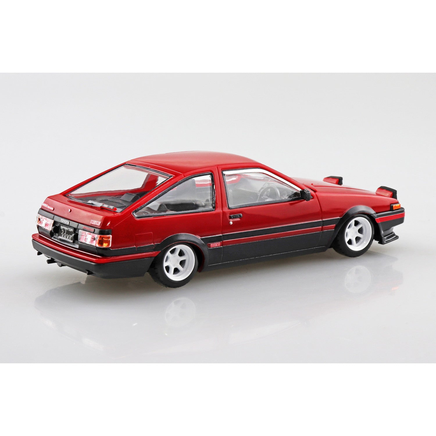 【新品即納】[PTM] 楽プラ スナップキット No.11CU-RB 1/32 トヨタ スプリンタートレノ カスタム(ハイフラッシュツートン) プラモデル(069127) アオシマ(20250219)
