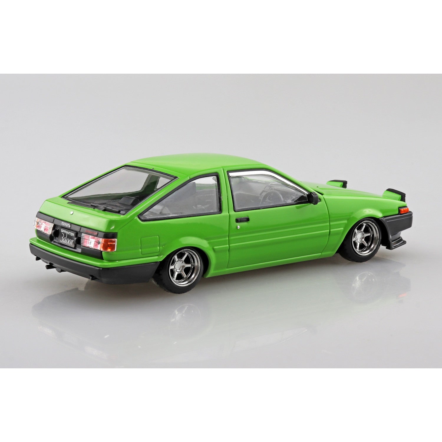 【新品即納】[PTM] 楽プラ スナップキット No.11CU-GN 1/32 トヨタ スプリンタートレノ カスタム(グリーン) プラモデル(069134) アオシマ(20250219)