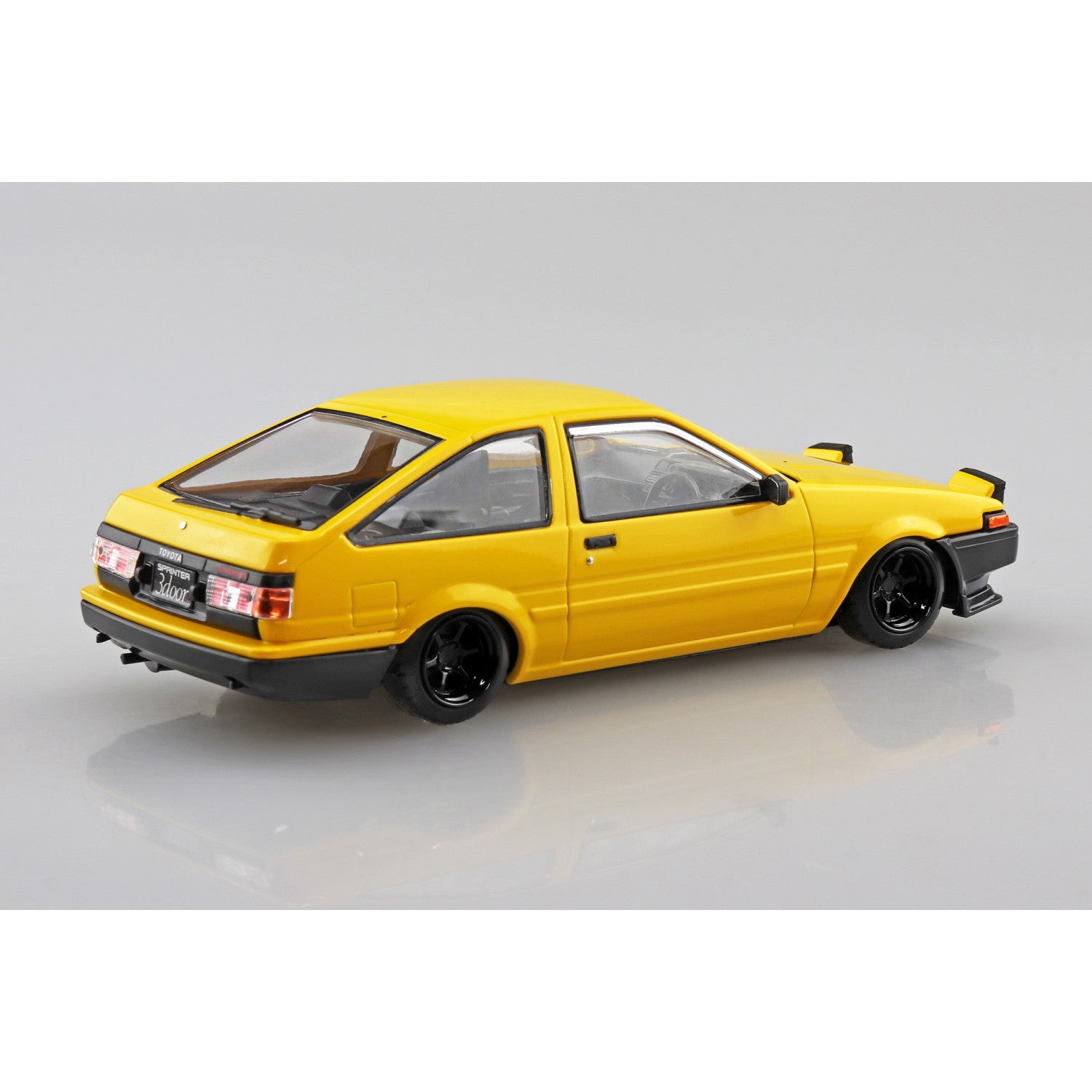 【新品即納】[PTM] 楽プラ スナップキット No.11CU-YW 1/32 トヨタ スプリンタートレノ カスタム(イエロー) プラモデル(069141) アオシマ(20250219)
