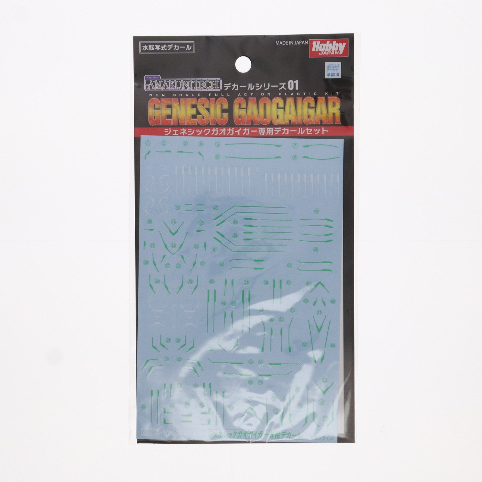 【中古即納】[PTM] AMAKUNITECH(アマクニテック) ジェネシックガオガイガー 専用デカール 勇者王ガオガイガー プラモデル用アクセサリ(520771843) ホビージャパン(20240525)