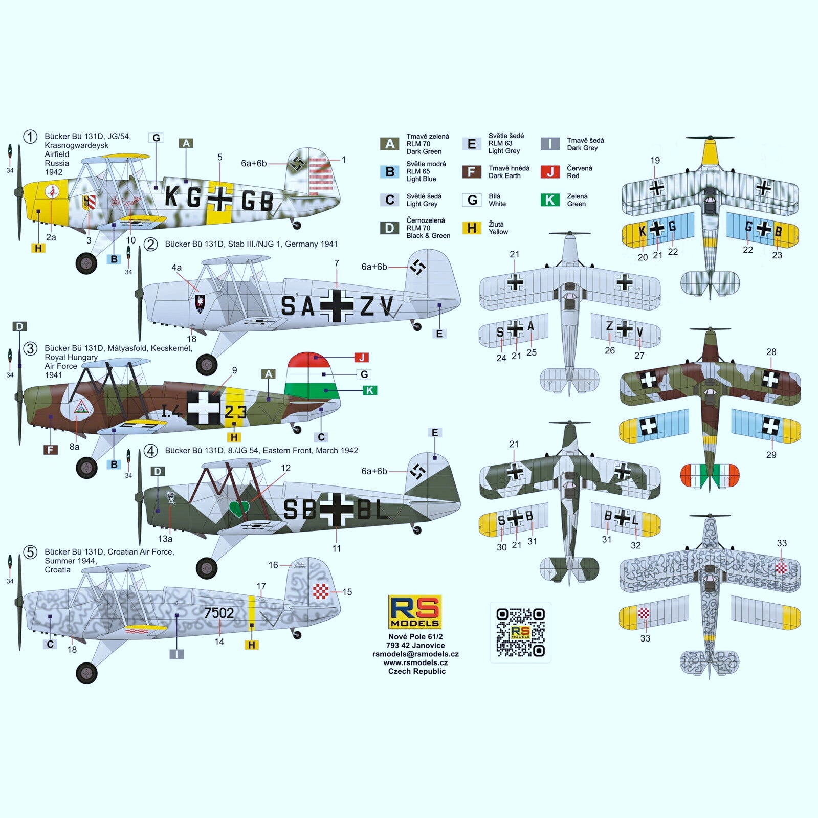 【新品即納】[PTM] 1/48 ビュッカー131D プラモデル(48012) RS MODELS(20241231)