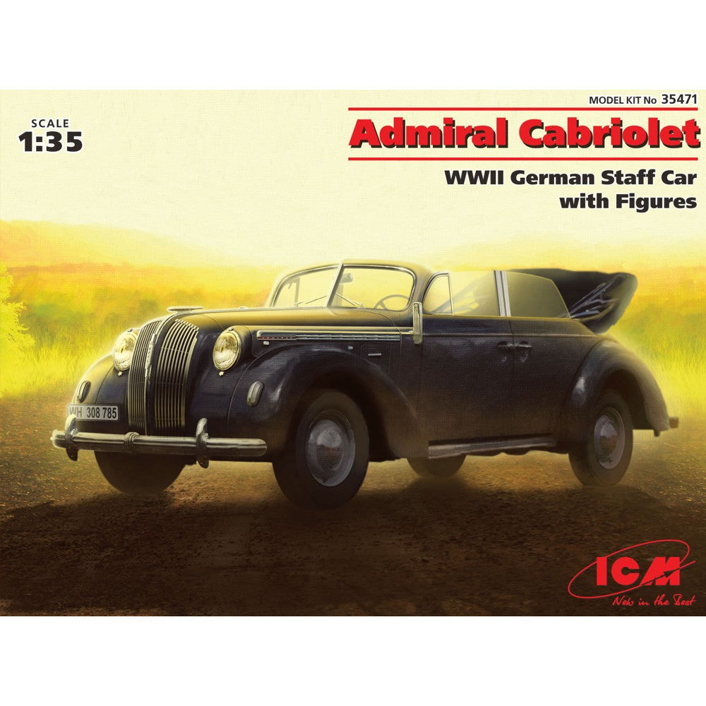 【新品即納】[PTM] (再販)1/35 ドイツ アドミラル オープンスタッフカー プラモデル(35471) ICM(20250131)