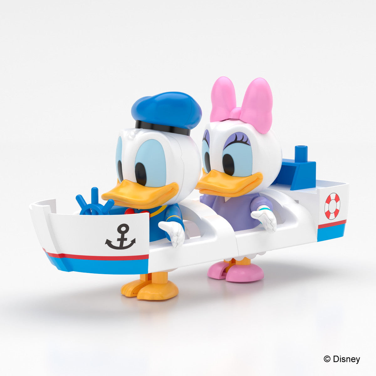 【新品即納】[PTM] 楽プラ トコトコ No.DP-09 ディズニー キャラクター ドナルド&デイジー プラモデル(067581) アオシマ(20250430)