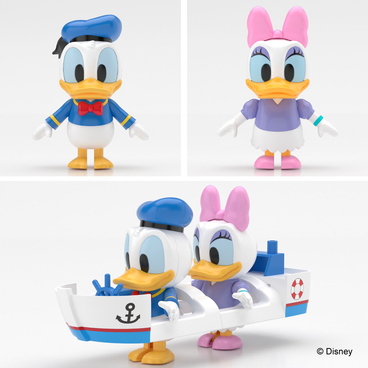 【新品即納】[PTM] 楽プラ トコトコ No.DP-09 ディズニー キャラクター ドナルド&デイジー プラモデル(067581) アオシマ(20250430)